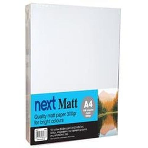 Next Premium Matt Χαρτί Εκτύπωσης A4 300gr 100 φύλλα