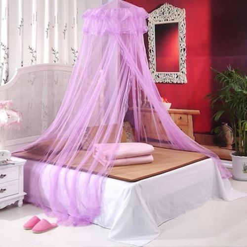 Κουνουπιέρα Ροζ Για Διπλό Κρεβάτι Με Πλήρες Κιτ Κρέμασης Yahe Ai-008