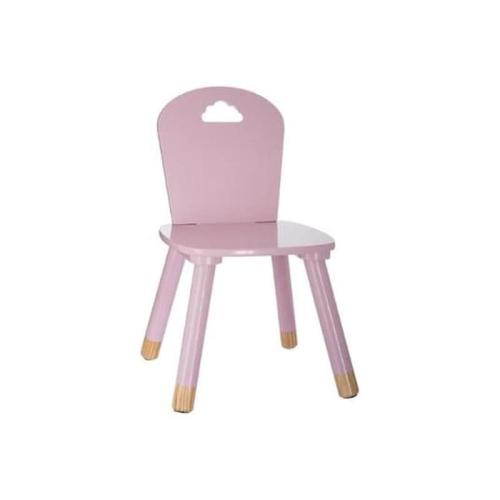 Παιδικό Ξύλινο Καρεκλάκι Σε Ροζ Χρώμα, Pink Sweet Chair, 32x29.5x50 Cm