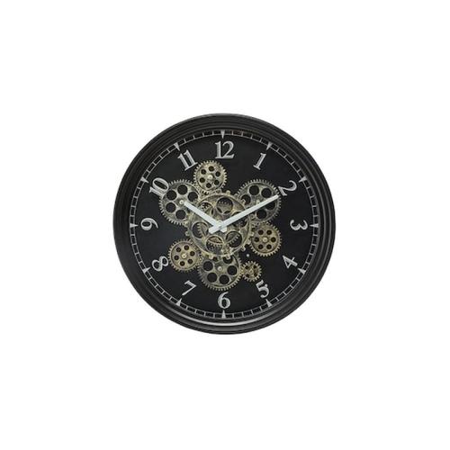 Μεταλλικό Αναλογικό Ρολόι Τοίχου Κατάλληλο Για Διακόσμηση Με Διάμετρο 37 Cm