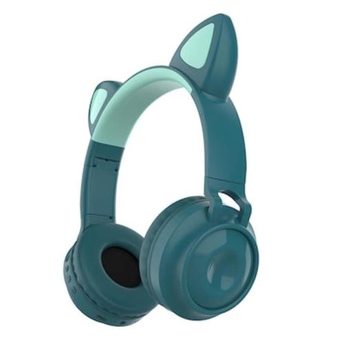 Zw-028 Wireless Bluetooth Headset Glowing Cat Ear Earphones On Ear Music Headphones Hands-free