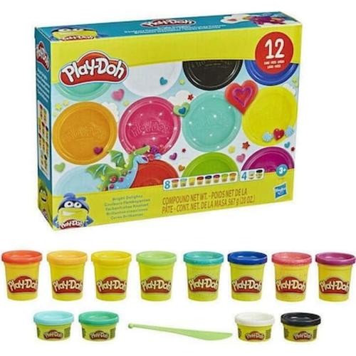 Play-doh Bright Delights Multicolor Pack 12 Χρώματα