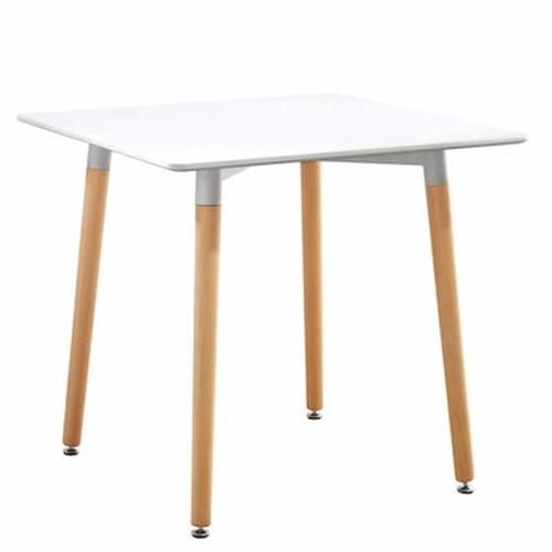 Τραπέζι Swift Λευκό Mdf/ξύλο 80x80x74cm