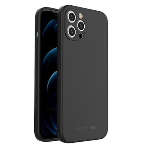 Wozinsky Color Case Silicone Flexible Durable Case Iphone 12 Pro Max Μαύρο