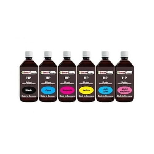 Hp Set 6 X 100ml Bk/c/m/y/lc/lm Μελάνι - Pigment And Anti-uv Dye Hp Dye Ink