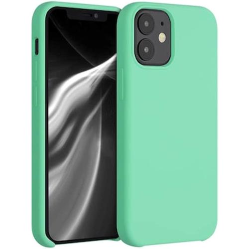 Kwmobile Θήκη Σιλικόνης Apple Iphone 12 Mini - Soft Flexible Rubber Cover - Peppermint Green