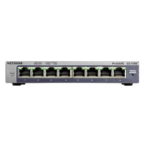 Network Switch Netgear Gs108e-300pes 8x 10/100/1000mbps