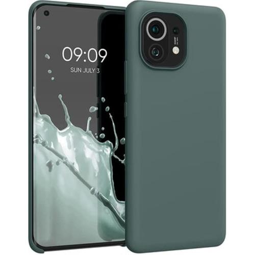 Θήκη Xiaomi Mi 11 - Kwmobile Soft Flexible Rubber Protective Cover - Blue Green
