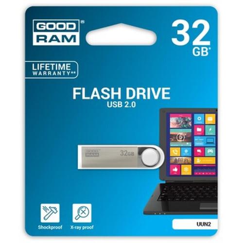 Goodram 32gb Usb 2.0 Usb Flash Drive Usb Type-a Black,silver