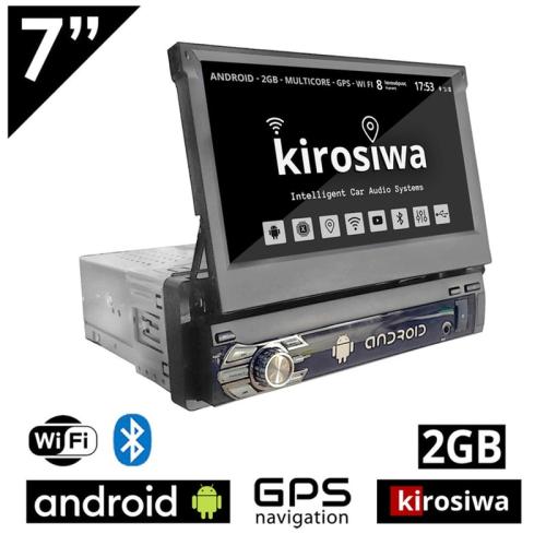 Kirosiwa Αναδιπλούμενη Οθόνη 7 Android GPS Wi-Fi Bluetooth 1-DIN CR-4855