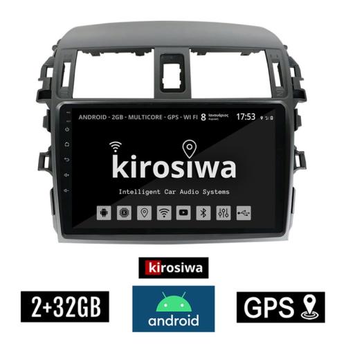 Kirosiwa Ηχοσύστημα με Οθόνη Αφής 9 Android GPS Wi-Fi Bluetooth (2GB+32GB) CR-3824 για TOYOTA Corolla
