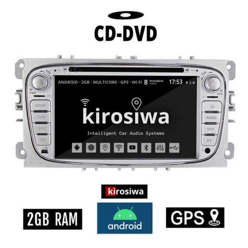 Kirosiwa Ηχοσύστημα με Οθόνη Αφής Android 7 CD-DVD GPS Wi-Fi Bluetooth AC-45229 για FORD Transit 2007-2013 - Ασημί