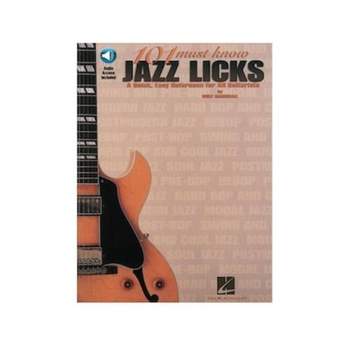 101 Must Know Jazz Licks - Online Audio