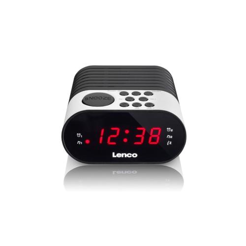 Lenco LEN-CR07 - Ρολόι - Ξυπνητήρι - Ραδιόφωνο - Λευκό