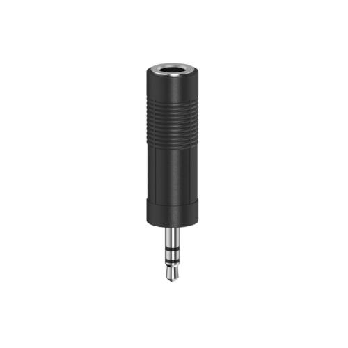 Audio Adapter Hama 3.5 mm Jack Plug - 6.3 mm Jack Socket - Μαύρο
