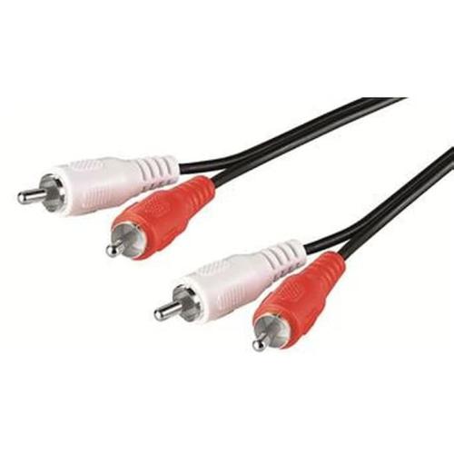 Καλώδιο Ewent Audio Cable EW-220100-020-N-P 2x2xRCA 2 m - Μαύρο