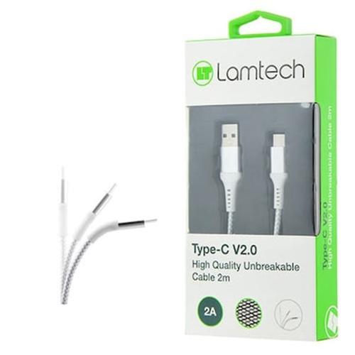 Lamtech Type-c V2,0 High Quality Unbreakable Cable Silver
