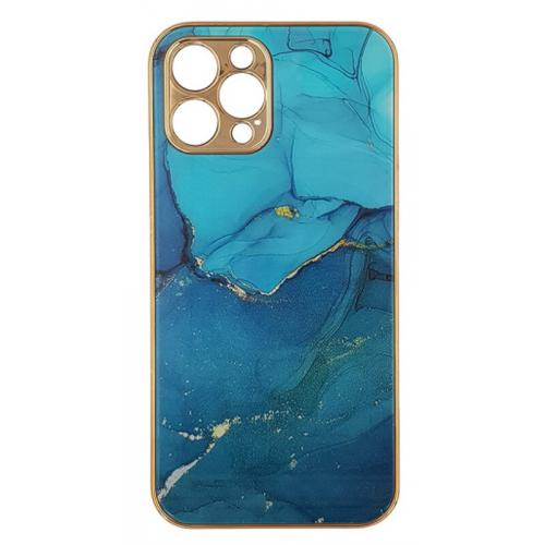 Θήκη Apple iPhone 12/iPhone 12 Pro - Gkk Electroplate Glass Case - Γαλάζιο