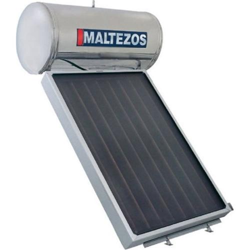 Ηλιακός Θερμοσίφωνας MALTEZOS Inox 160L/1.95τμ Διπλής Ενέργειας Ταράτσας
