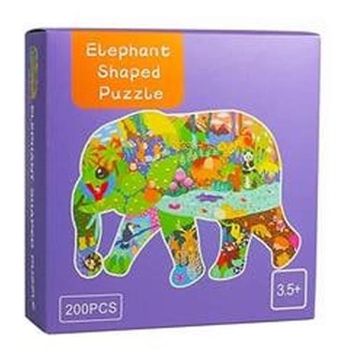 Παζλ ελέφαντας Με Κοπτικο, 47x33εκ., 200 Τεμαχίων