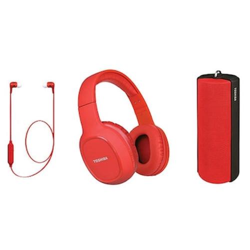 Toshiba Audio Wireless 3 In 1 Combo Pack Red Hsp-3p19r