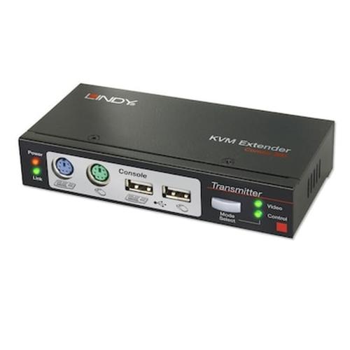 Switch Kvm Lindy 39378 Ca5 Kvm Extend Combo With Switch Kvmes Usb-ps/2 Vga Up To 300m