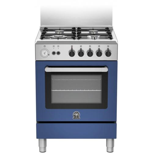 Κουζίνα Φυσικού Αερίου LA GERMANIA RI6 4C 81T C XB (GN) με Εστίες από Χυτοσίδηρο Μπλε
