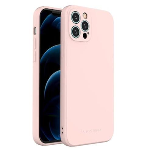 Wozinsky Color Case Silicone Flexible Durable Case Iphone 12 Pro Pink