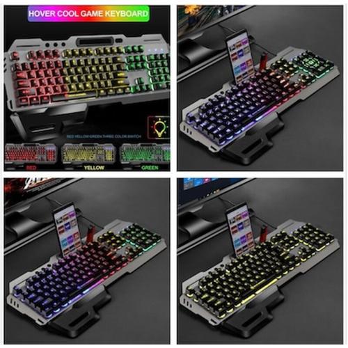 AOAS M-1000 Gaming Πληκτρολόγιο με RGB φωτισμό (US)