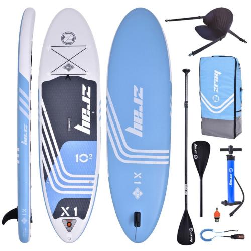 Inflatable Sup Board X-rider 102 Zray Complete Combo Package With Double Paddle And Kayak Seat