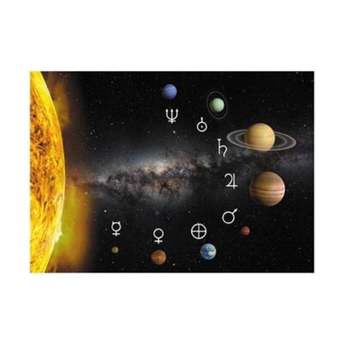 Κάρτα Post 3d Ηλιακό Σύστημα Με Αστερισμούς