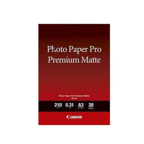 Canon Photo Paper Premium Matte A3 210g/m² 20 Sheets (8657b006aa) (can-pm101a3)