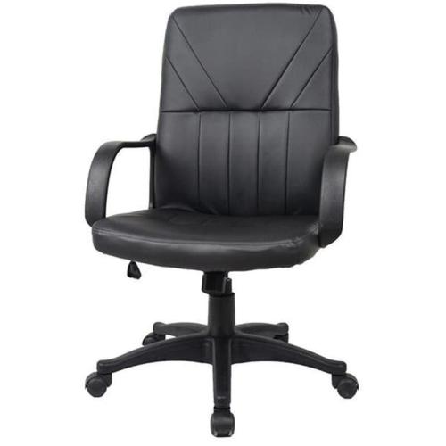 Καρέκλα Γραφείου Next BF3400 από Τεχνητό δέρμα - Μαύρη