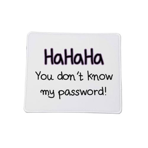 Mousepad Αστείο Χιουμοριστικό You Dont Know My Password No1 Βάση Για Το Ποντίκι Ορθογώνιο 23x20cm