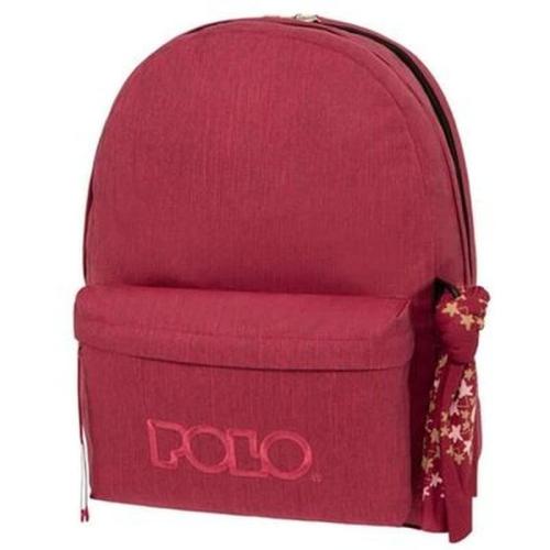 Τσάντα Πλάτης Polo Original Double Scarf Γυμνασίου - Λυκείου σε Ροδί χρώμα
