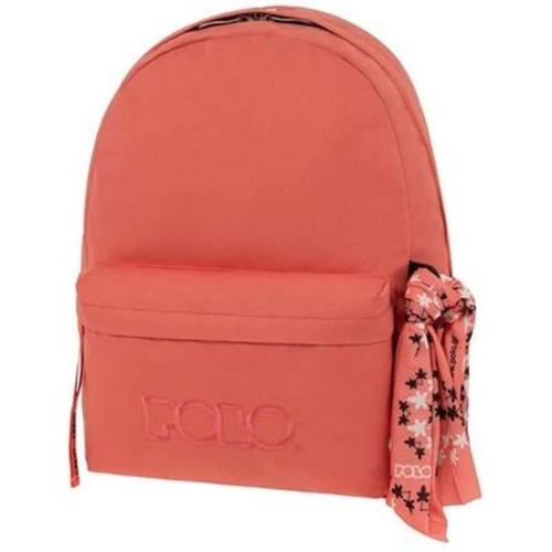 Τσάντα Πλάτης Polo Original Scarf Γυμνασίου - Λυκείου σε Ροζ χρώμα
