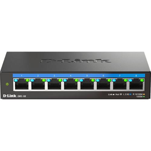 D-Link DMS-108/E 2.5G Network Switch Unmanaged Fast Ethernet (100 Mbps)