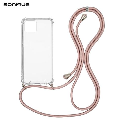 Θήκη Apple iPhone 11 Pro - Sonique Armor Clear - Ροζ Χρυσό Σατινέ