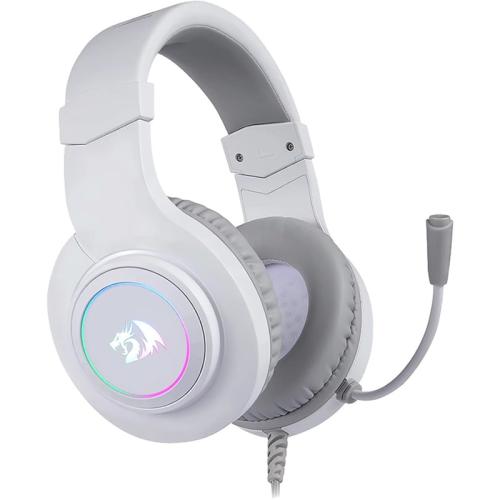 Redragon H260W Hylas Gaming Ενσύρματα Ακουστικά 3.5/USB με RGB Φωτισμό Λευκά