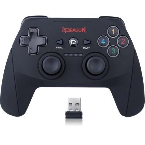 Redragon Harrow G808 Ασύρματο Χειριστήριο για PC, PS3, Xbox 360 και Android - Μαύρο