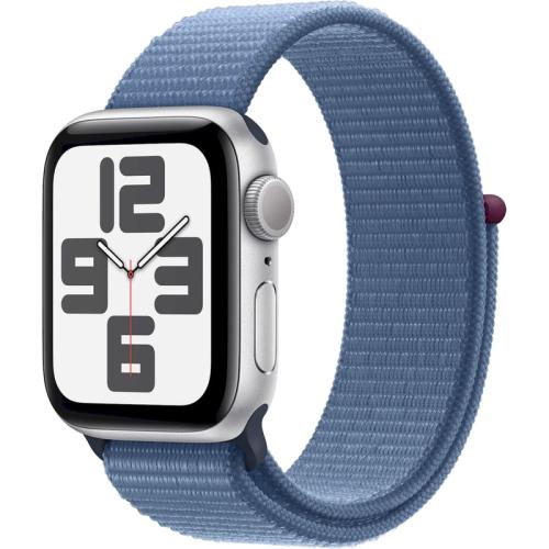 Apple Watch SE Silver Aluminium GPS 40mm - Winter Blue Sports Loop Regular
