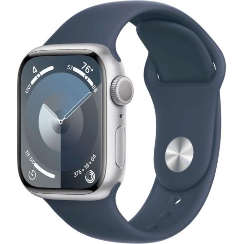 Apple Watch Series 9 Aluminium Silver GPS 41mm - Blue Medium/Large