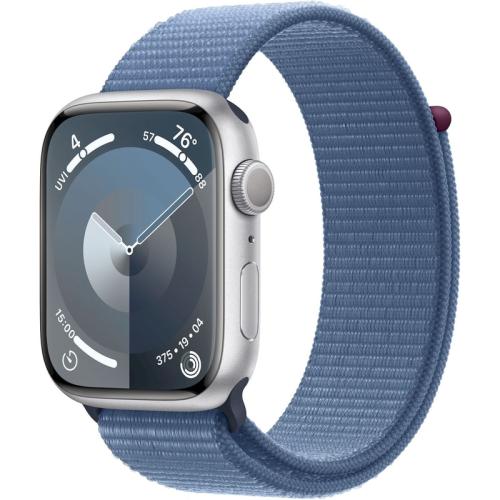 Apple Watch Series 9 Aluminium Silver GPS 45mm - Blue Sport Loop