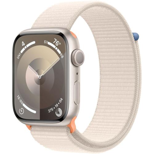 Apple Watch Series 9 Aluminium White GPS 45mm - White Sport Loop