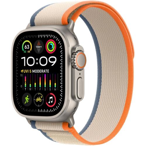 Apple Watch Ultra 2 Titanium 49mm GPS + Cellular - Orange/Beige Trail Loop - M/L