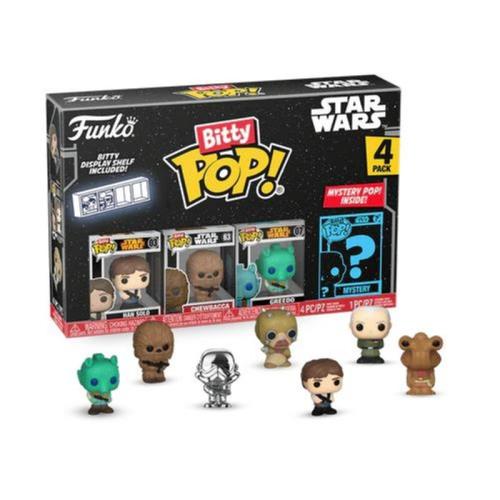 Funko Bitty Pop! Star Wars - Han Solo, Chewbacca, Greedo And Chase Mystery 4-pack