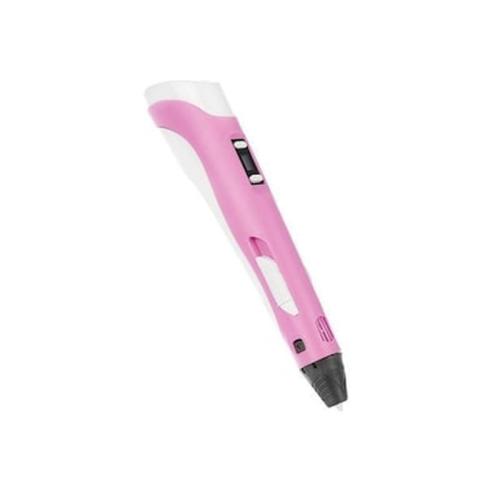 3d Στυλό Για Τρισδιάστατη Σχεδίαση Με Βάση Και 31 Νήματα Χρώματος Ροζ Spm 9621