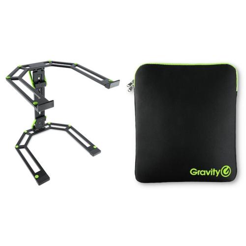 Gravity Lts 01 B Set 1 Adjustable Stand For Laptops And Controllers With Neoprene Protection Bag