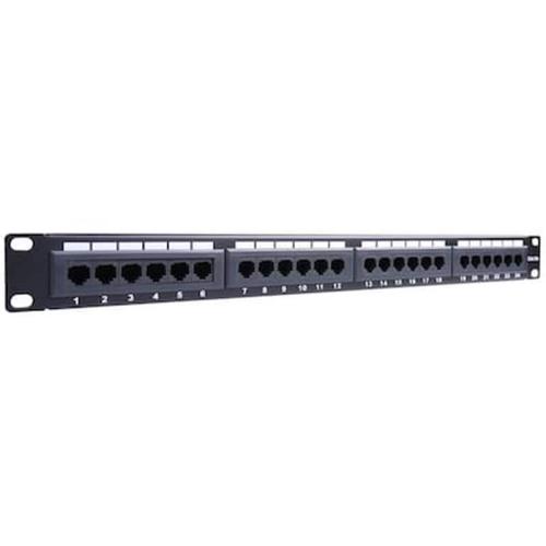 93865 Cat5e Ethernet Patch Panel 24port Utp Black 055-0971