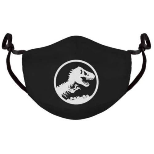 Υφασμάτινη Μάσκα Προσώπου Difuzed Jurassic Park Logo - Μαύρο